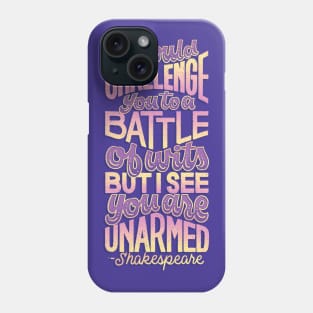 Battle of Wits Phone Case