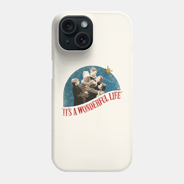 It's a Wonderful Life Distressed Classic Christmas Phone Case by darklordpug