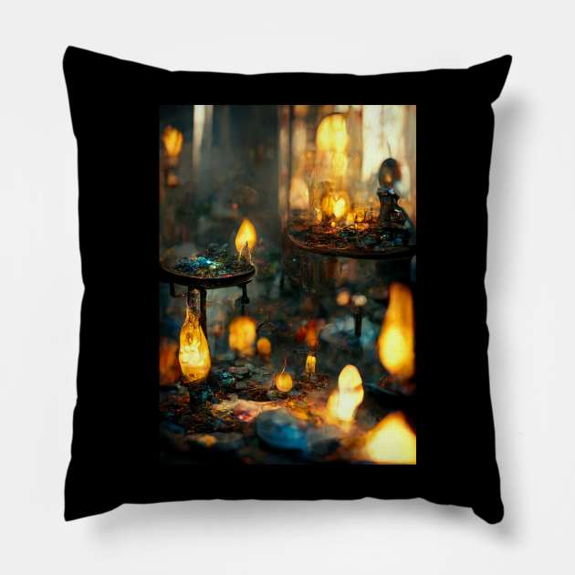 Lighting candle IV Pillow by DarksmithMiniatures