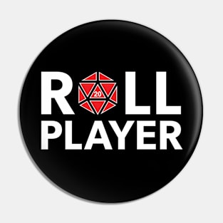 Roll Player (Red d20) Pin