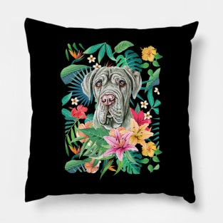 Tropical Neapolitan Mastiff Pillow