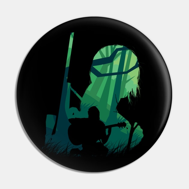 Ellie Forest Silhouette Set Pin by Meca-artwork