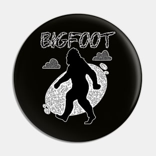 Pop Art Design Bigfoot Pin