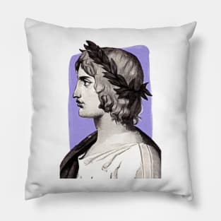 Roman Poet Virgil illustration Pillow