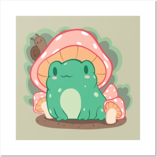 Kawaii Frog Posters and Art Prints for Sale