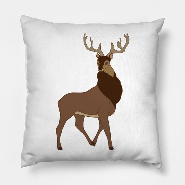 Deer Pillow by littlemoondance