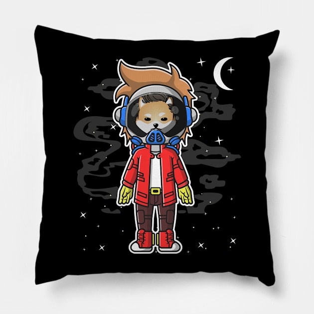 Hiphop Astronaut Dogelon Mars Coin To The Moon Crypto Token Cryptocurrency Wallet Birthday Gift For Men Women Kids Pillow by Thingking About