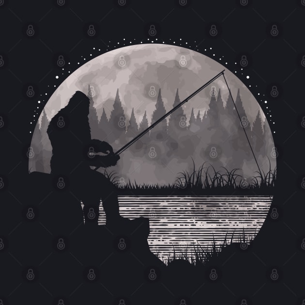 Bigfoot Fishing by Tesszero