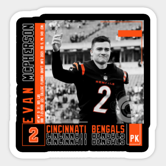 Evan McPherson Football Edit Tapestries Bengals - Evan Mcpherson