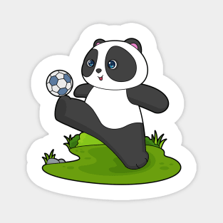 Panda Soccer player Soccer Magnet