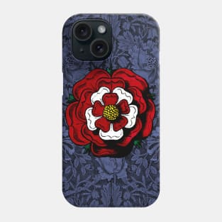 Vintage Tudor Rose Red White and Blue Phone Case