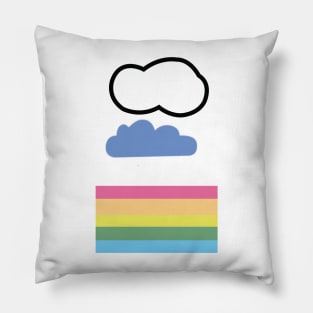 Happy Rainbow Cloud Cloud no.3 Pillow