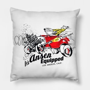 Vintage garage car sign it’s Ansen Equipped bought to you by MotorManiac Pillow