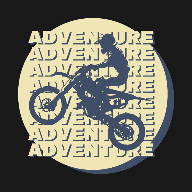 motocross vintage biker by fokaction