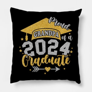 Grandpa Senior 2024 Proud Grandpa  of a Class of 2024 Graduate Grandpa Pillow