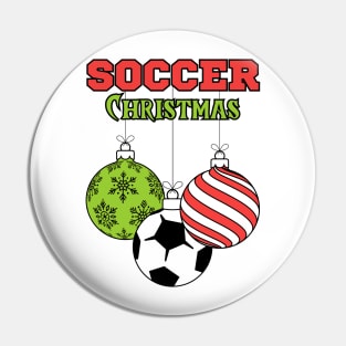 Soccer Christmas Pin