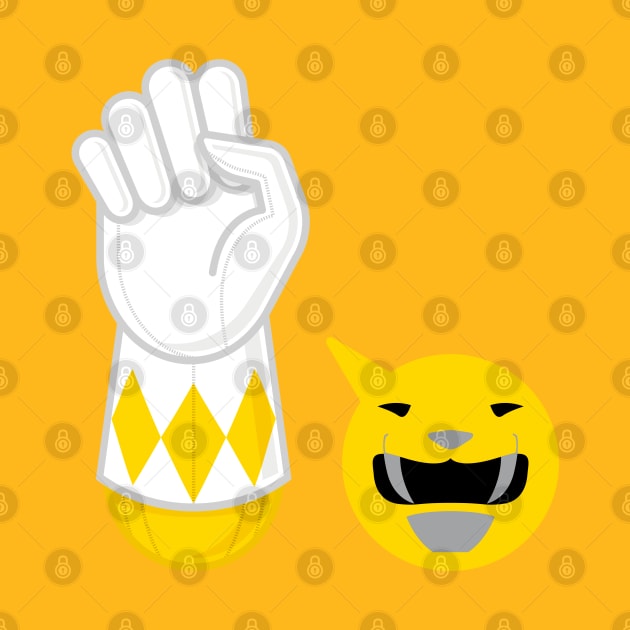 YELLOW RANGER hand-power by LuksTEES