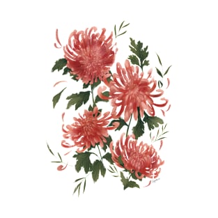 Pink Chrysanthemum Bouquet T-Shirt