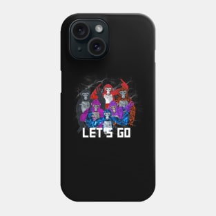 Gorilla Tag Let’s Go Monke Team T-Shirt VR Phone Case