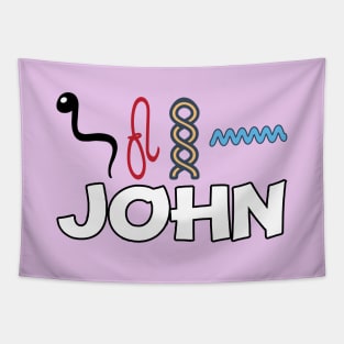 JOHN-American names in hieroglyphic letters-JOHN, name in a Pharaonic Khartouch-Hieroglyphic pharaonic names Tapestry