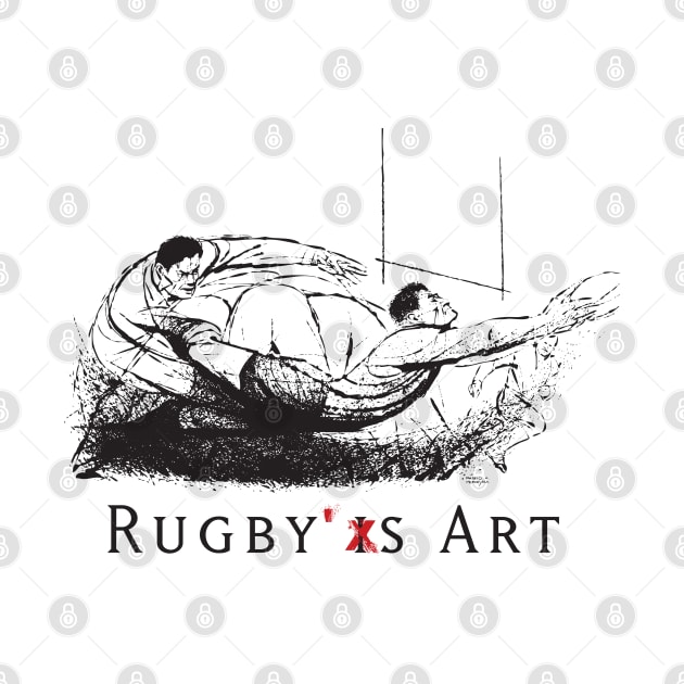 Rugby Fly-Pass by PPereyra by Pablo Pereyra Art