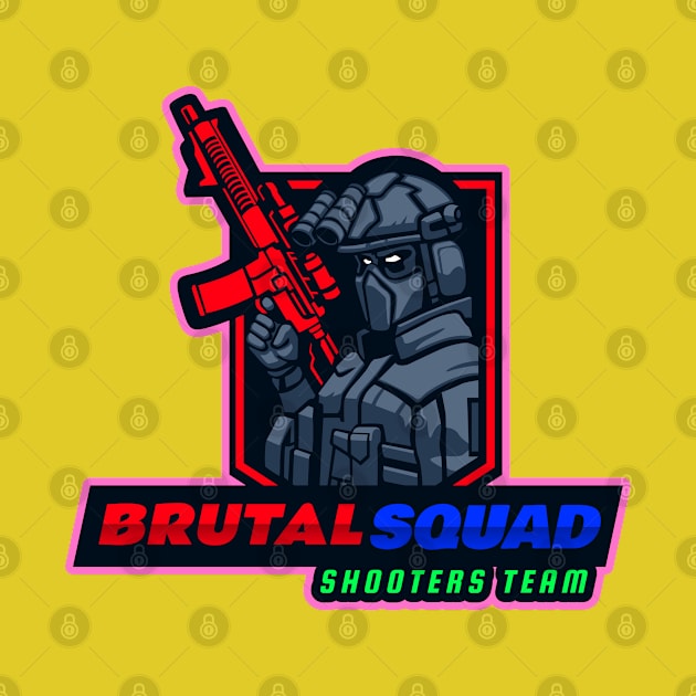 Brutal Squad Team T-shirt Coffee Mug Notebook Gift Sticker Apparel by Eemwal Design