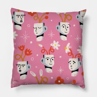 Flowers´s heads pattern Pillow