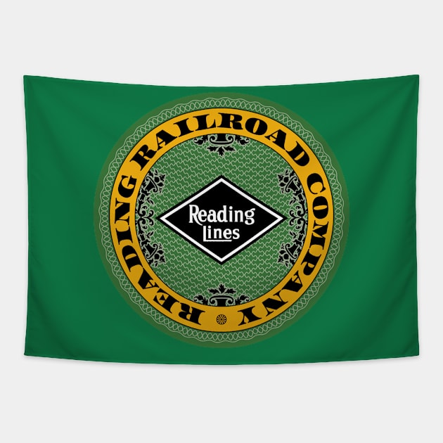 Reading Railroad Company Tapestry by Railroad 18XX Designs