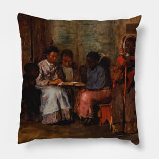 Sunday Morning in Virginia by Winslow Homer Pillow