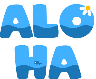 Aloha Hawaii Surfing With Hawaiian Jumping Fish Magnet