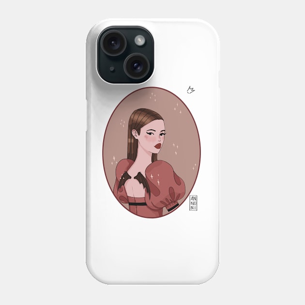 Vampire girl Phone Case by fiorellaannoni