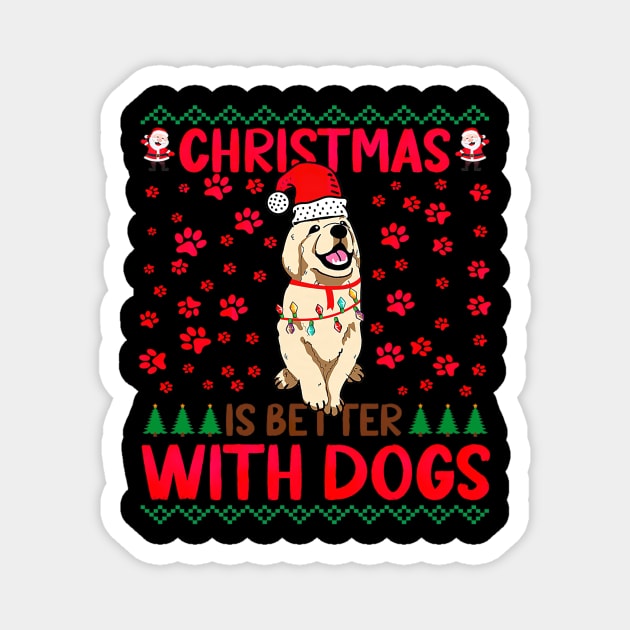Christmas Is Better with Dogs Ugly Magnet by yangho