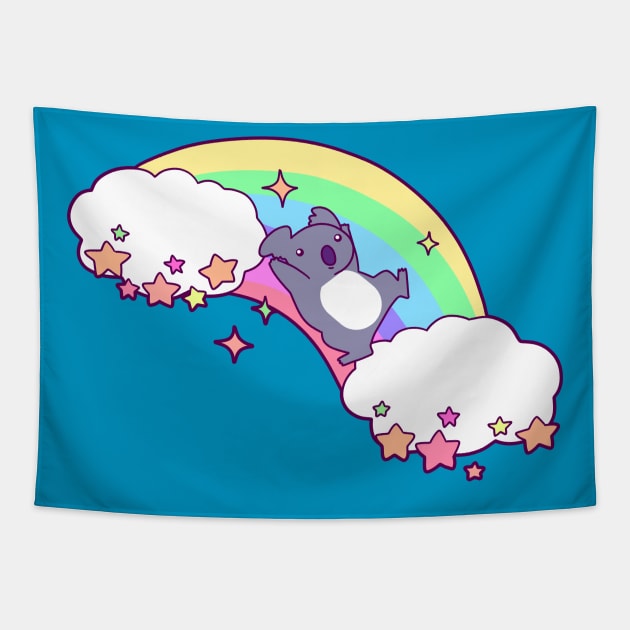 Rainbow Koala Tapestry by saradaboru