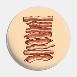 Sizzling Bacon Strips Pin