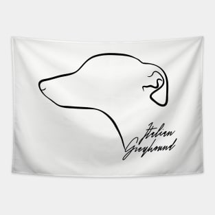 Proud Italian Greyhound profile dog lover Tapestry