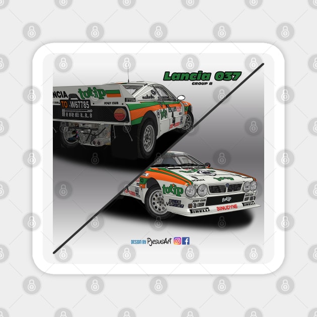 Lancia 037 Group B Totip Magnet by PjesusArt