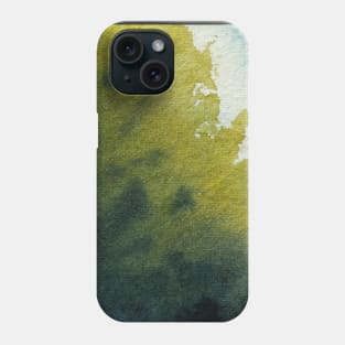 fresh watercolor rain Phone Case