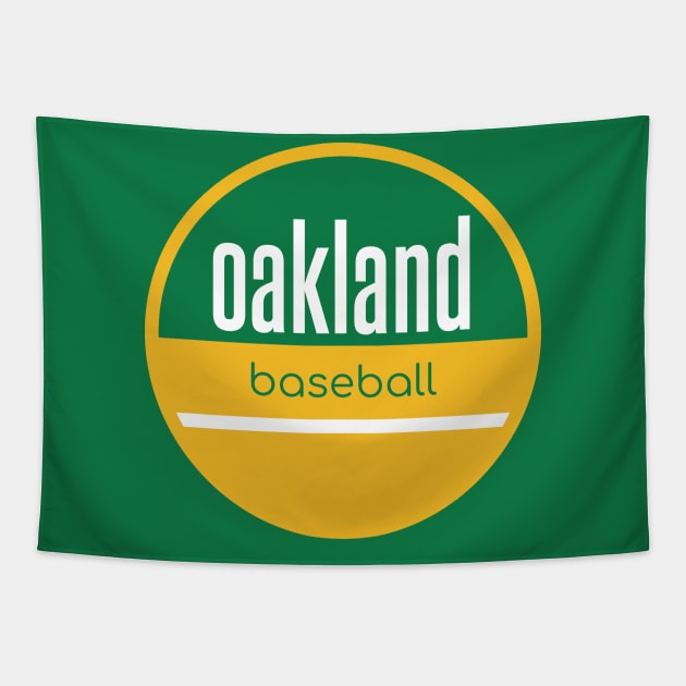 Oakland baseball Tapestry by BVHstudio