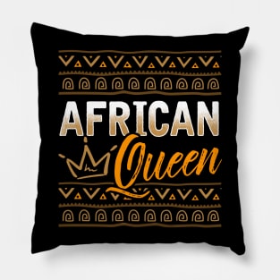 African Queen Black Pride Design Pillow