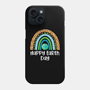 Happy Earth Day Awareness Rainbow Earth Day 2024 Phone Case