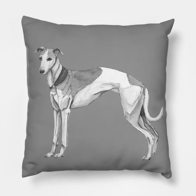 Whippet Pillow by doggyshop