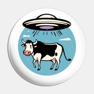 UFO Cow Abduction Pin