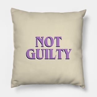 Not Guilty Pillow