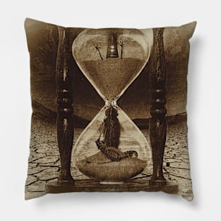 Sands of Time ... Memento Mori - Sepia Pillow