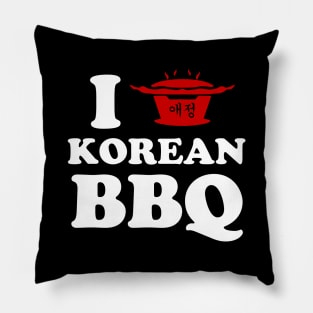 I Love Korean BBQ Pillow