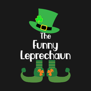 The Funny Leprechaun Family St Patrick's Day Party Pajama T-Shirt