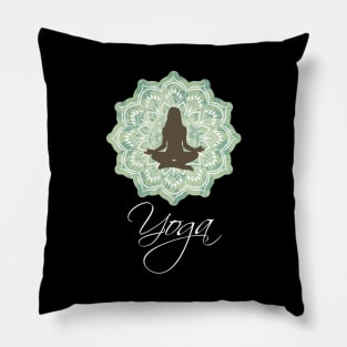 Yoga Meditation Mandala Pillow