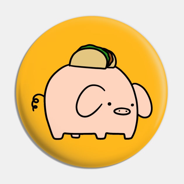 Taco Pig Pin by saradaboru