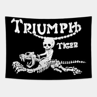 Legendary Triumph Tiger Motorcycle Tapestry