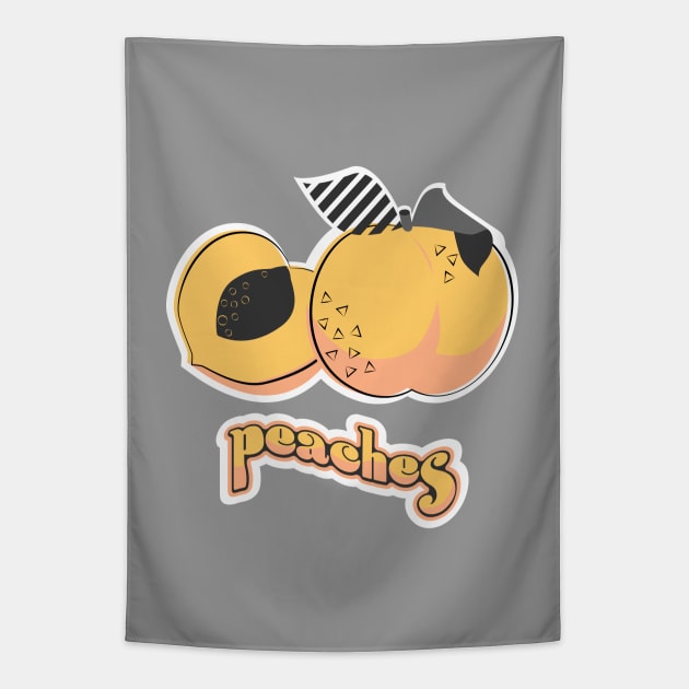 Peaches Tapestry by ameemax